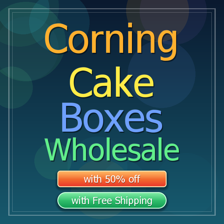 Corning cake boxes