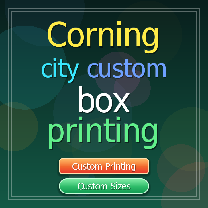 Corning city custom box printing