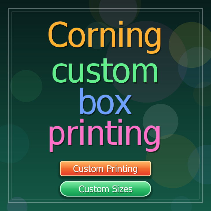 Corning custom box printing