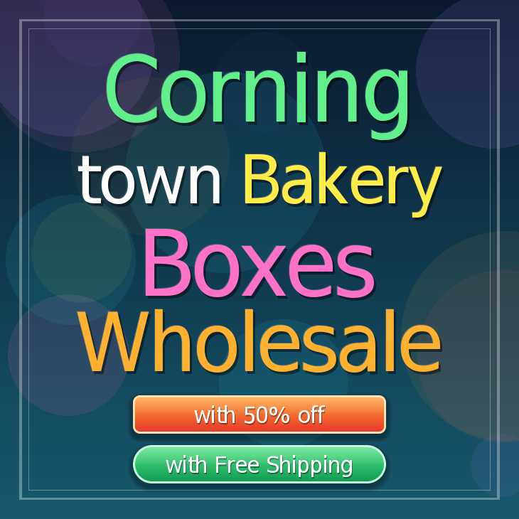 Corning Town bakery boxes