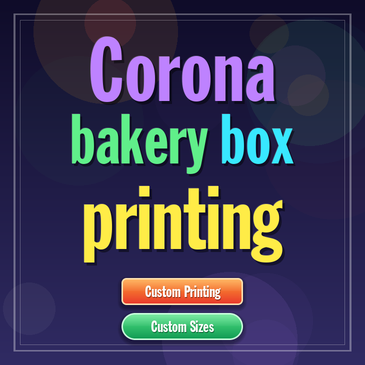 Corona bakery box printing