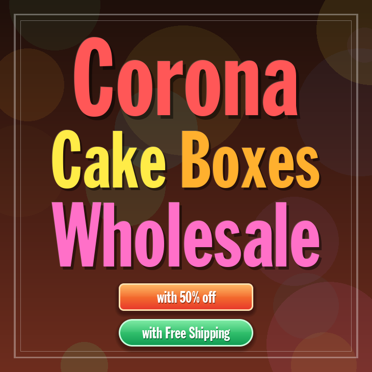 Corona cake boxes