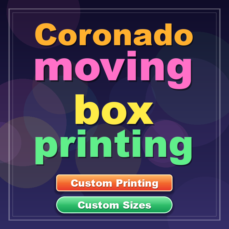 Coronado moving box printing