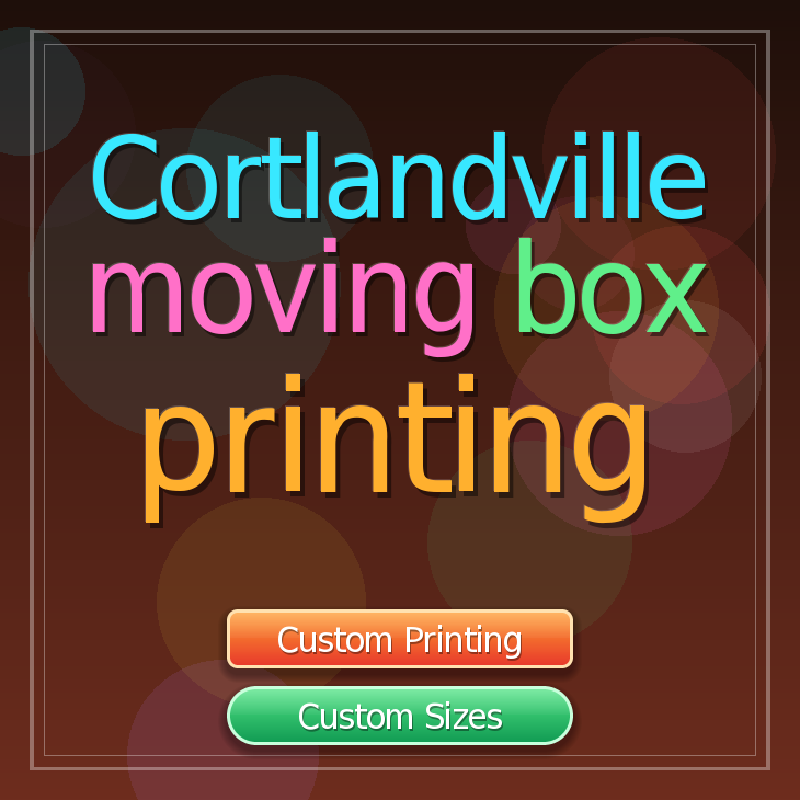 Cortlandville moving box printing