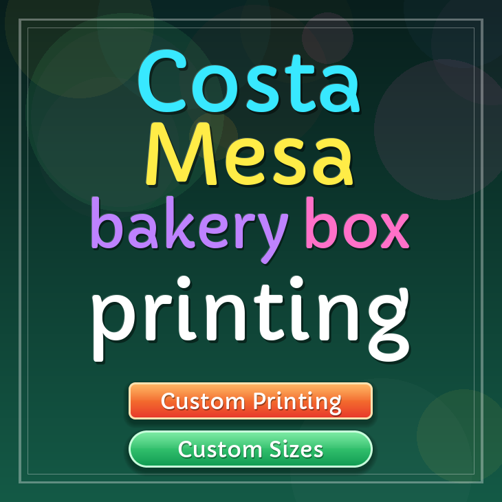 Costa Mesa bakery box printing