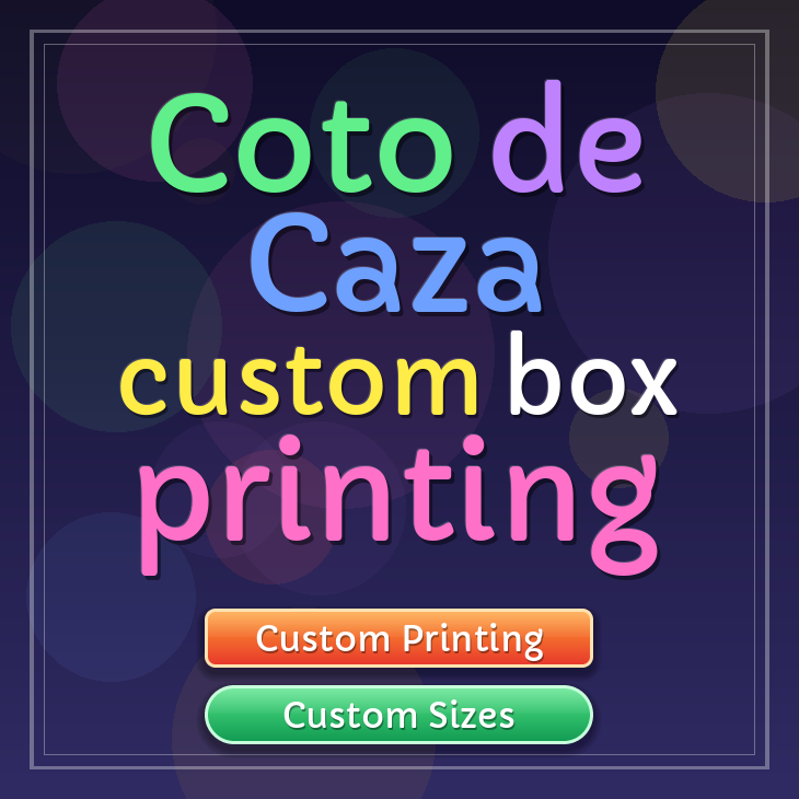 Coto de Caza custom box printing