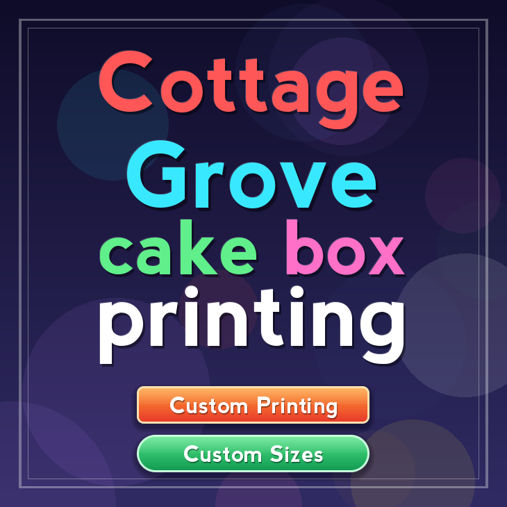 Cottage Grove cake box printing