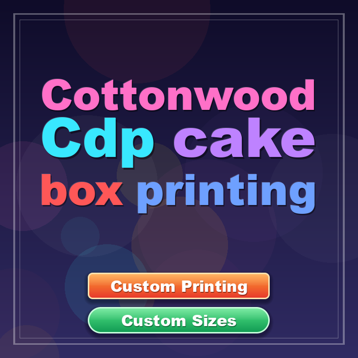Cottonwood Cdp cake box printing