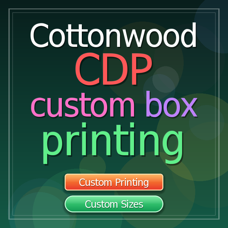 Cottonwood CDP custom box printing