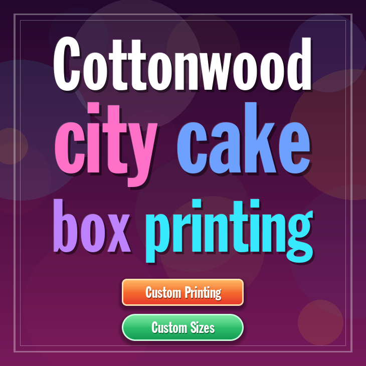 Cottonwood City cake box printing