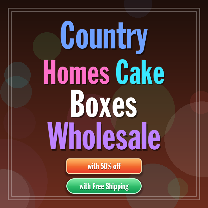 Country Homes cake boxes
