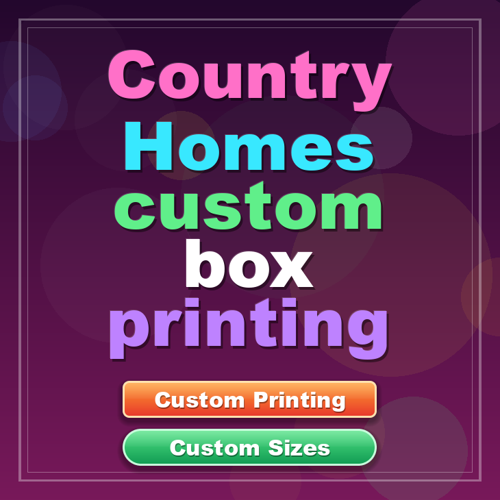 Country Homes custom box printing
