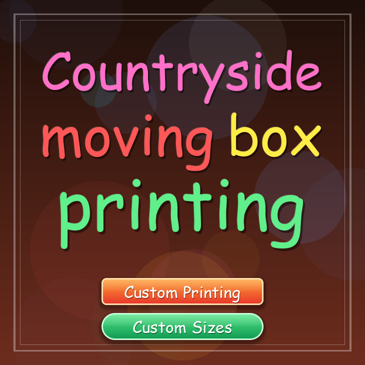 Countryside moving box printing