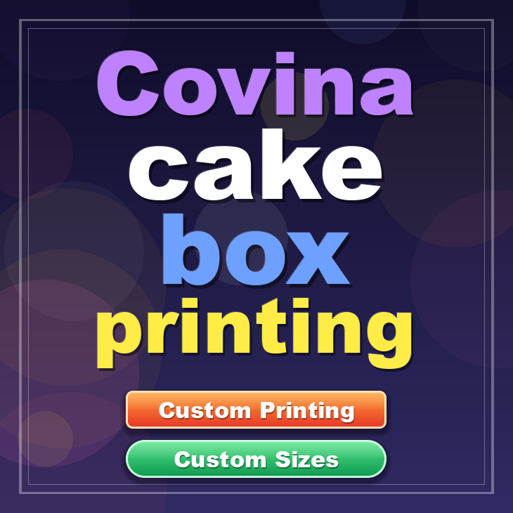 Covina cake box printing