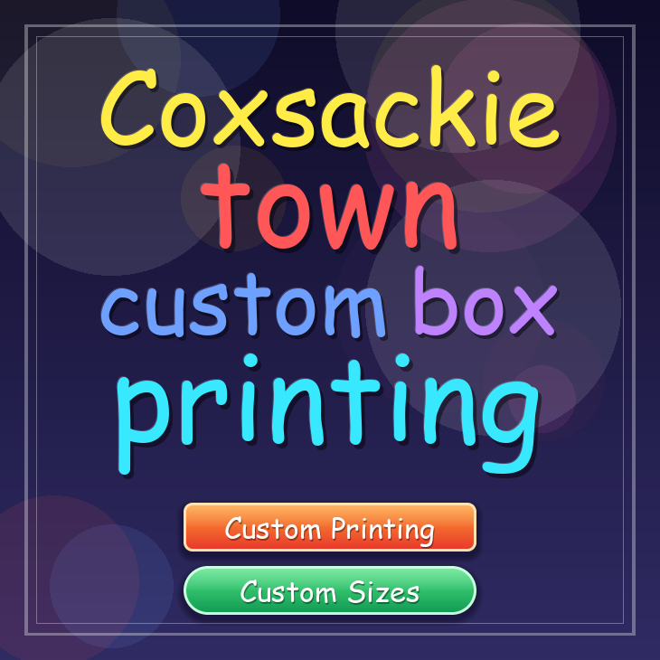Coxsackie town custom box printing