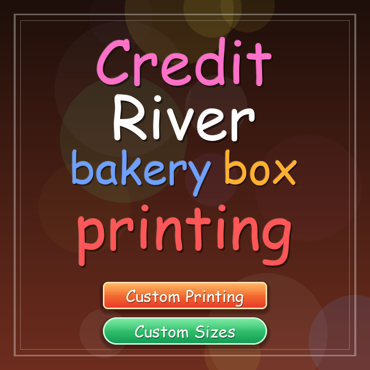 Credit River bakery box printing