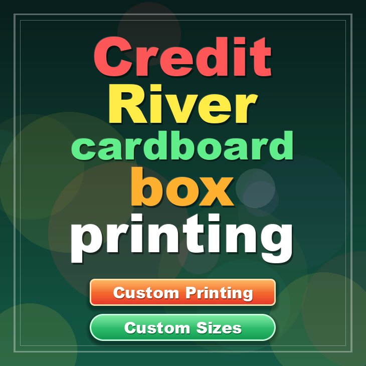 Credit River cardboard box printing