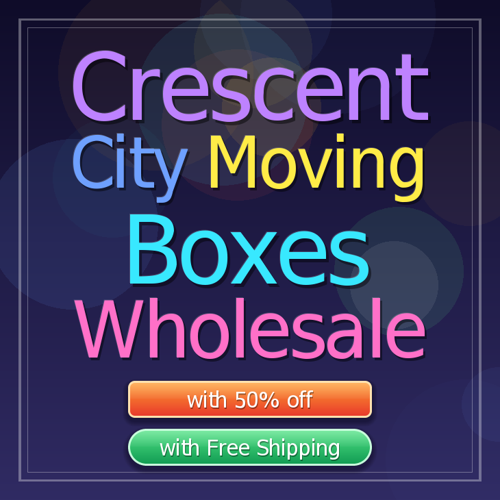 Crescent City moving boxes
