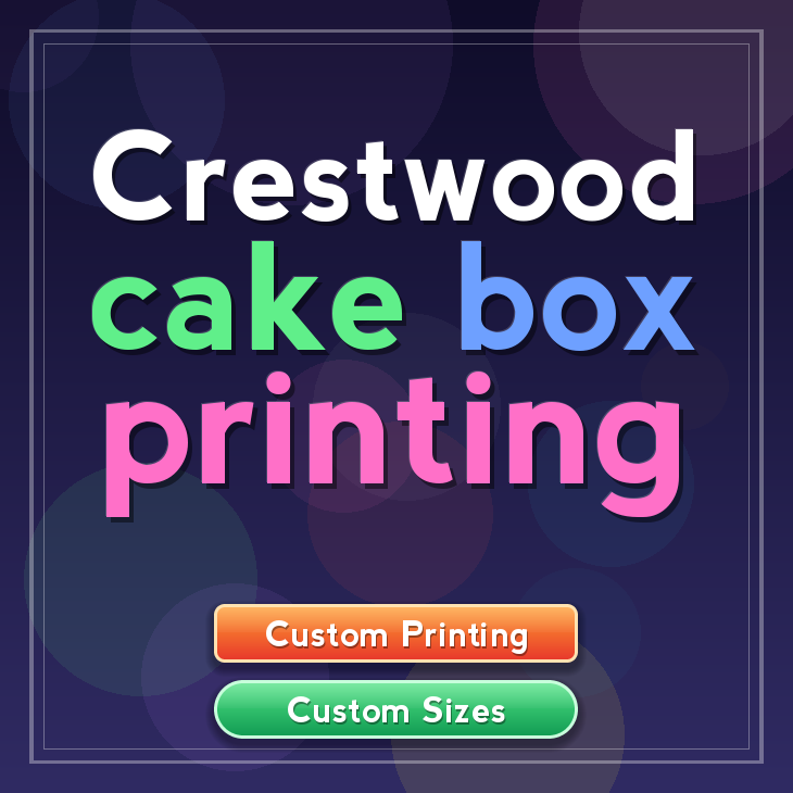 Crestwood cake box printing