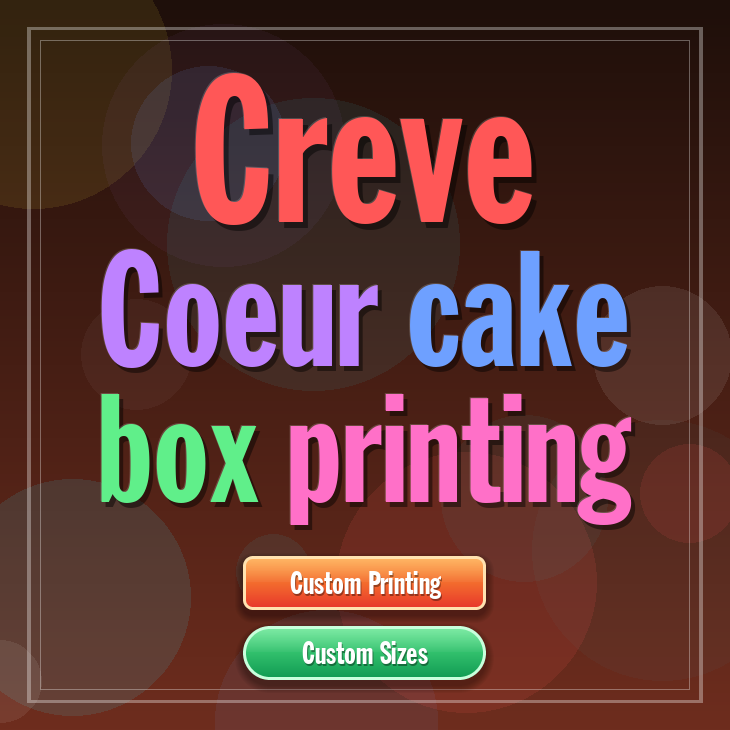 Creve Coeur cake box printing