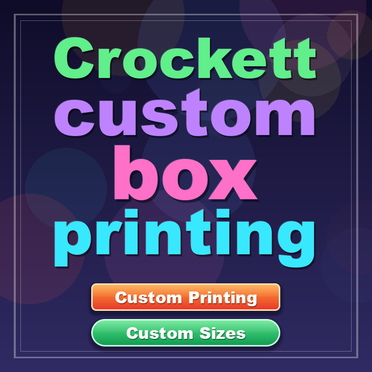 Crockett custom box printing