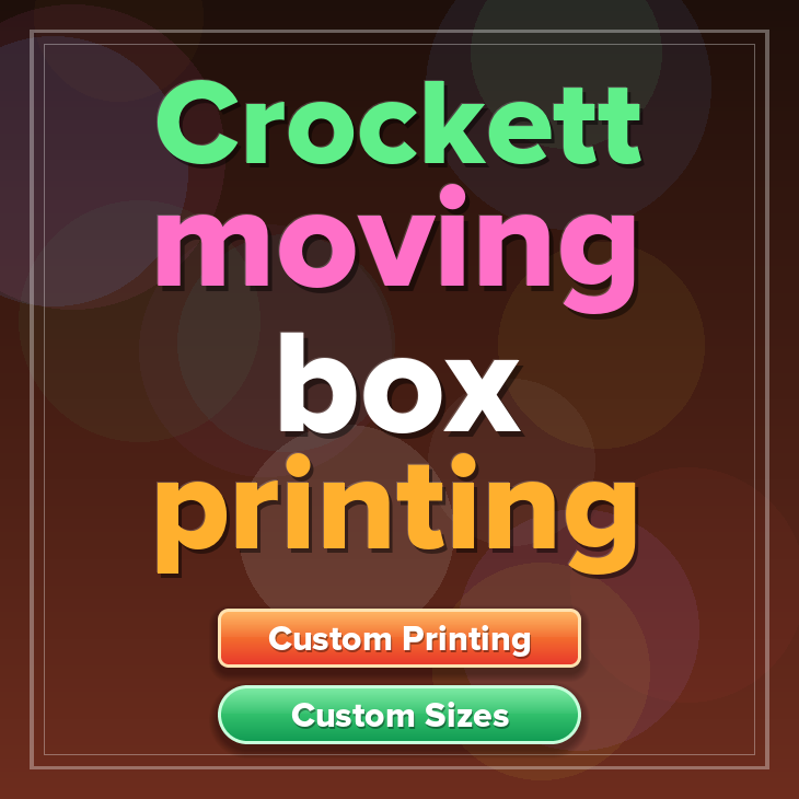 Crockett moving box printing