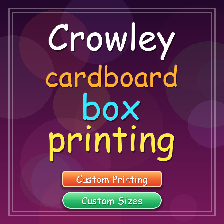 Crowley cardboard box printing