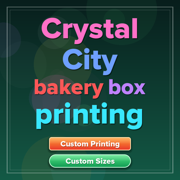 Crystal City bakery box printing