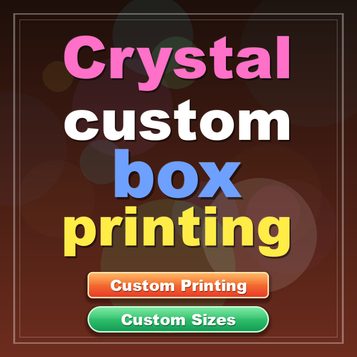 Crystal custom box printing