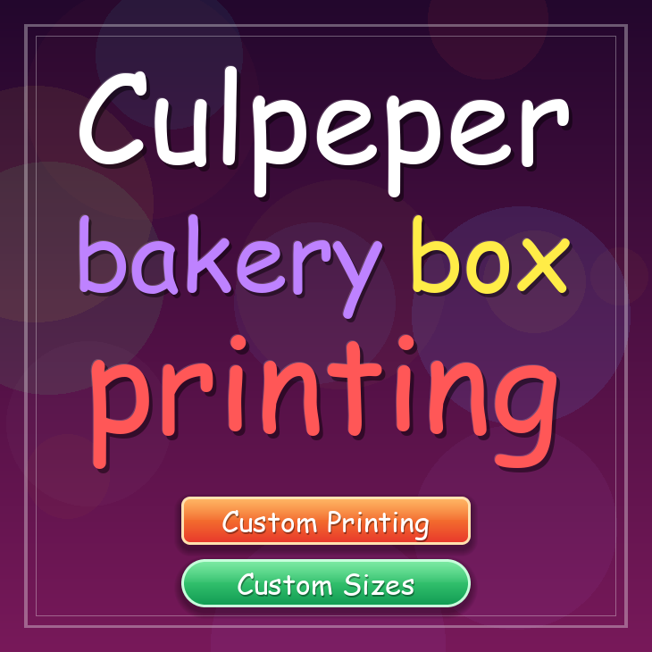 Culpeper bakery box printing