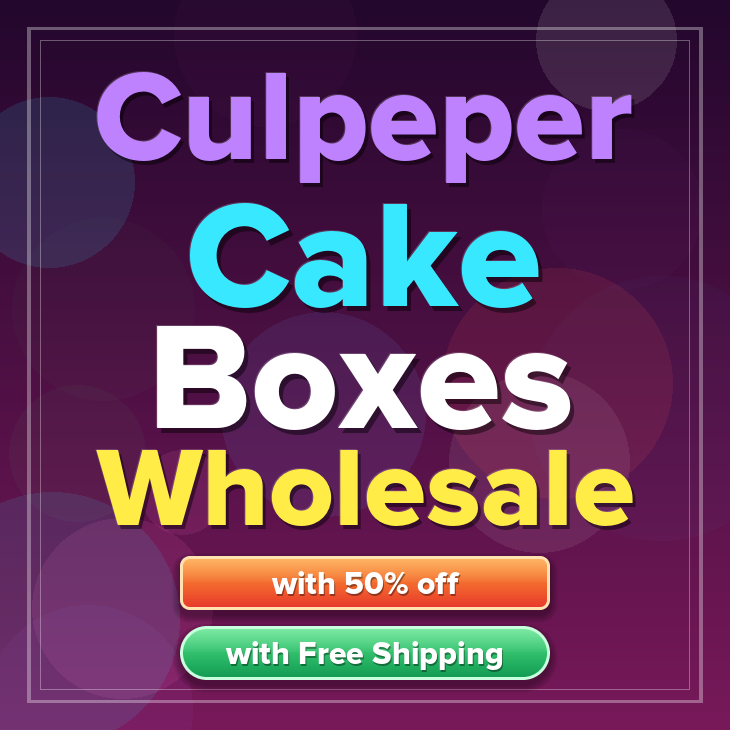 Culpeper cake boxes