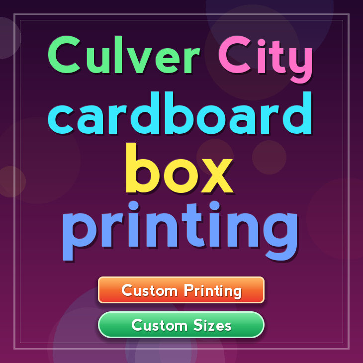 Culver City cardboard box printing