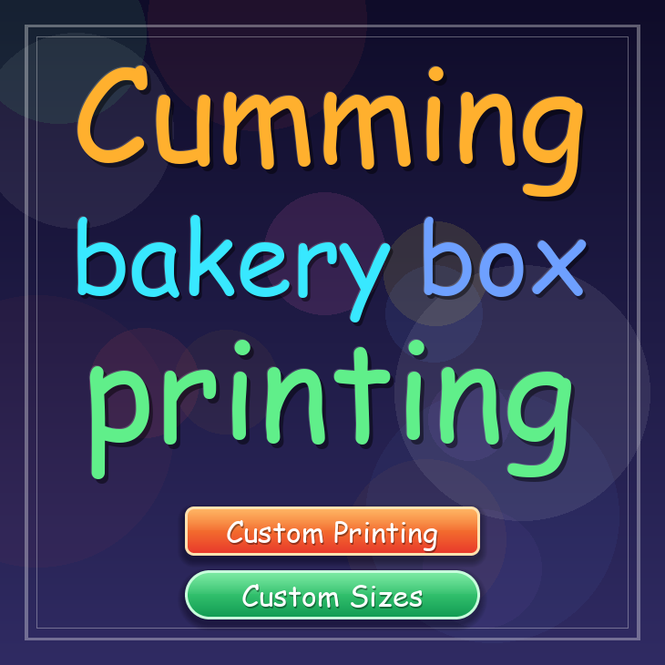 Cumming bakery box printing