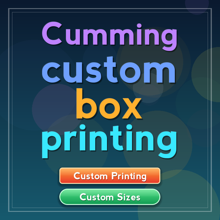Cumming custom box printing