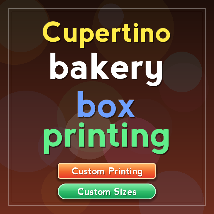 Cupertino bakery box printing