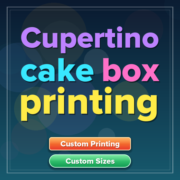 Cupertino cake box printing