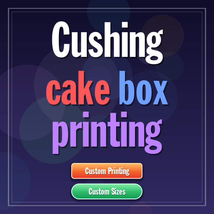 Cushing cake box printing