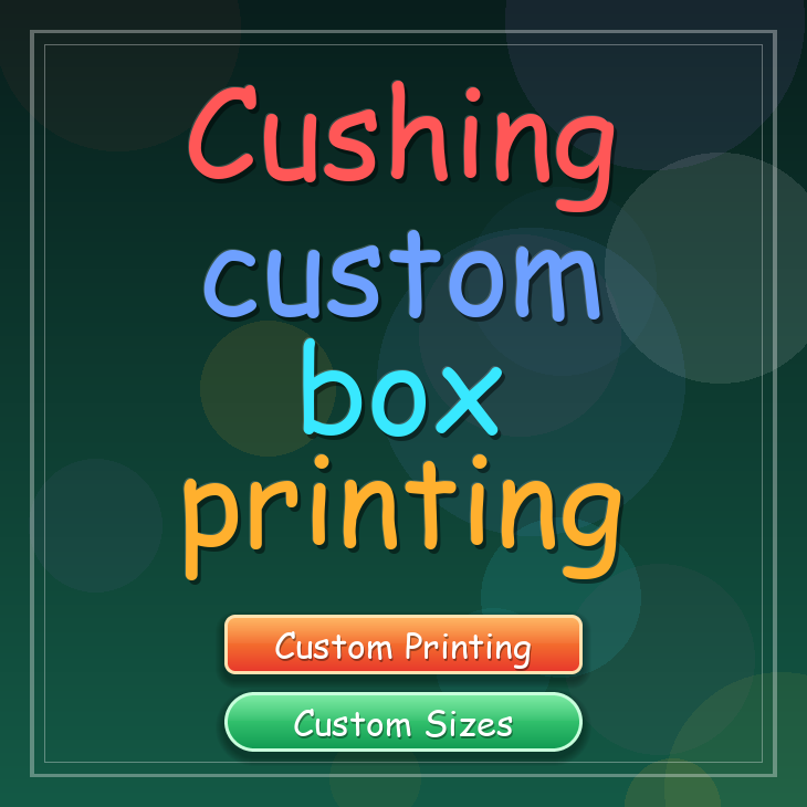 Cushing custom box printing