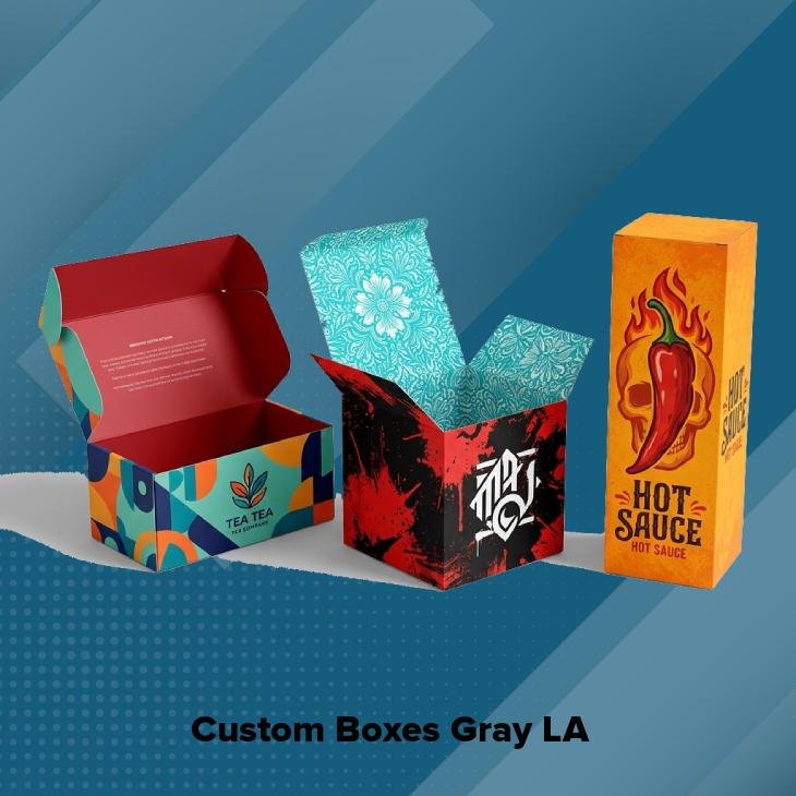 Custom boxes gray la