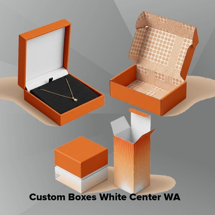 Custom boxes white center wa