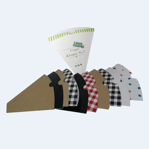 Custom printed cone boxes