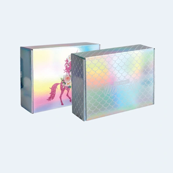 Custom printed metalized boxes