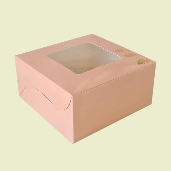Custom printed pink cookie boxes