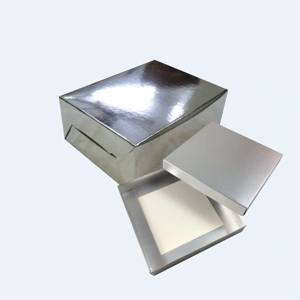 Custom printed silver foil boxes