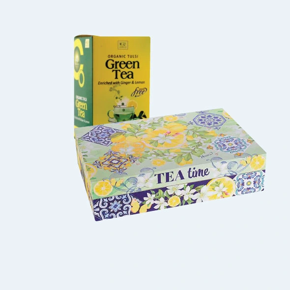 Custom printed tea boxes