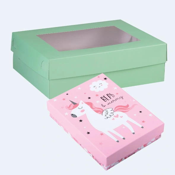 Custom printed two piece boxes