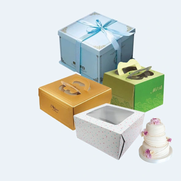 Custom printed wedding cake boxes