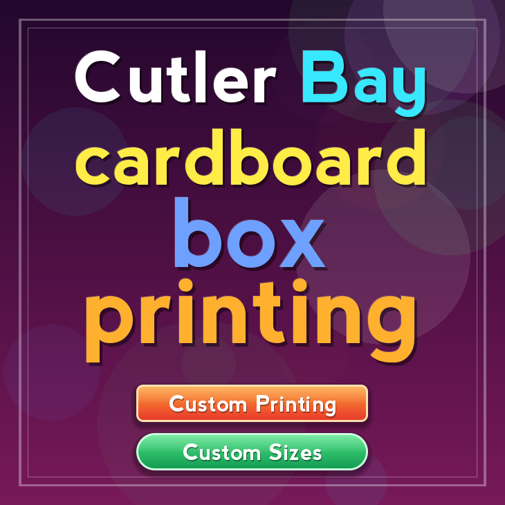 Cutler Bay cardboard box printing