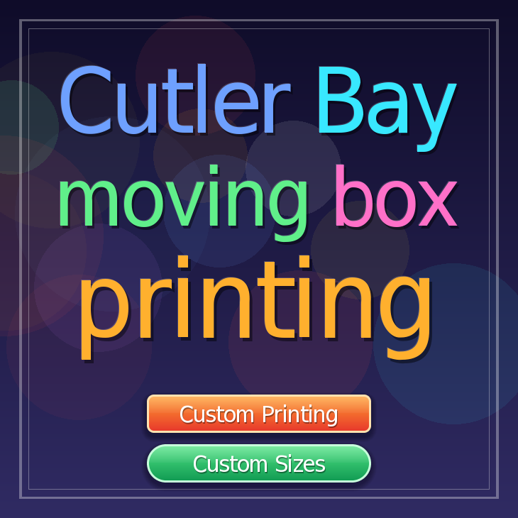 Cutler Bay moving box printing