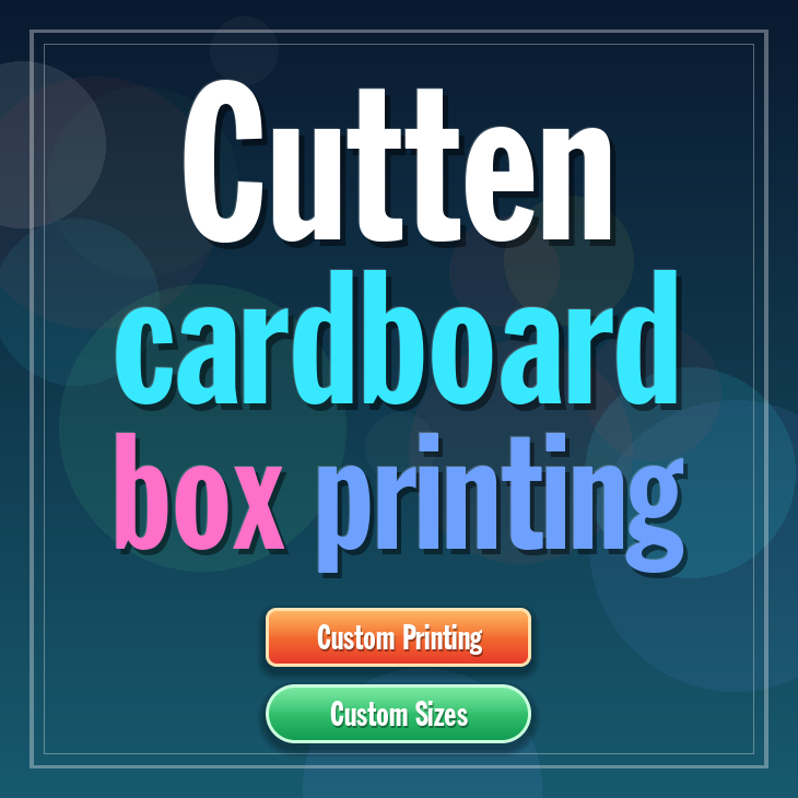Cutten cardboard box printing